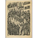 Dretler-Flin Stafania, Woodcut - Perambulation, 1950.