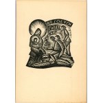 Zgainski Stanislaw, Woodcut - Merry Christmas, ca. 1950.