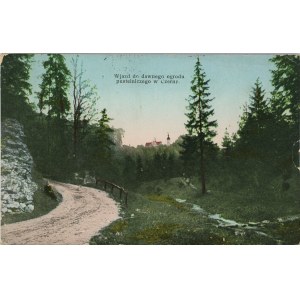 Krzeszowice, Czerna - Entrée de l'ancien jardin de l'ermitage de Czerna, vers 1920.
