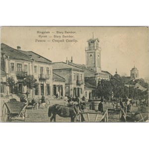 Vieux Sambor - Place du marché, 1910.