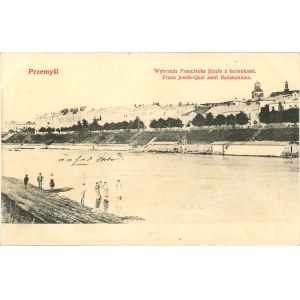 Przemyśl - Côte de Francis Joseph avec bains, vers 1905.