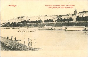 Przemyśl - František Josef Pobřeží s lázněmi, kolem roku 1905.