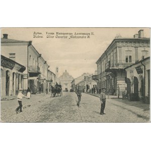 Dubno - ulice Císaře Alexandra II., 1916.
