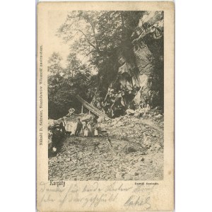 Karpaty - Rzonki kaskada, ok. 1900.