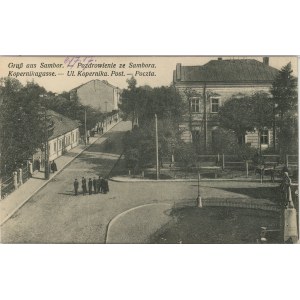 Sambor - rue Kopernika, bureau de poste, 1917.