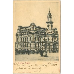 Nowy Sącz - Hôtel de ville, vers 1900.