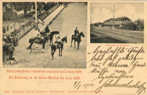 Jaslo - A souvenir card from the imperial maneuvers near Jaslo 1990.