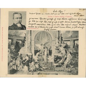 Kraków - Kurtyna H. Siemiradzkiego w Teatrze miejskim, 1902.