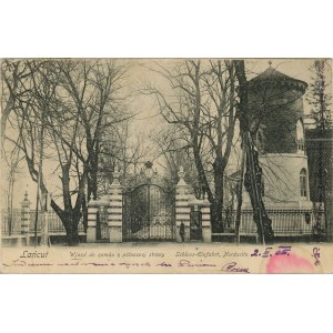Łańcut - Wjazd do zamku z północnej strony, 1905.