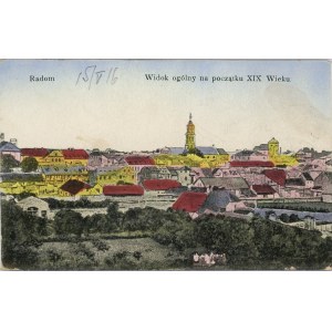 Radom - Widok ogólny na początku XIX wieku, 1916.