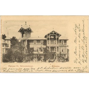 Krynica - Pęsionat[!] Dr. Skórczewskiego, ok. 1900.