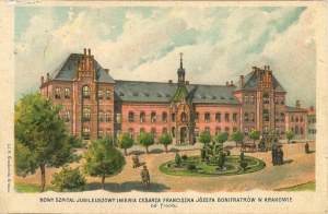 Krakov - Nová jubilejní nemocnice císaře Františka Josefa Bonifáce, 1908.