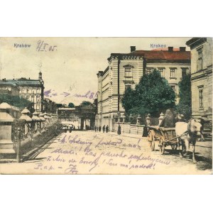Kraków - Podkop przy ul. Lubicz, 1905.