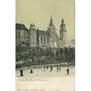 Cracovie - Vue de la cathédrale de Wawel, 1906.