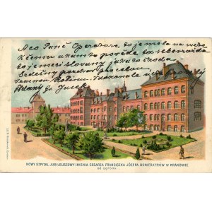 Krakov - Nová jubilejní nemocnice císaře Františka Josefa Bonifáce, 1919.