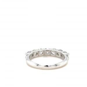 ANELLO IN ORO BIANCO 14K 2.72 GR MEZZO ETERNITY CON DIAMANTI NATURALI 1.27 CARATI - RNG40804