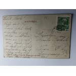 POCZTÓWKA PRZEMYŚL WIEŻA STAROŻYTNEGO ZAMKU, PRZEDWOJENNA, ZNACZEK