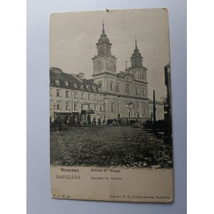 POCZTÓWKA WARSZAWA KOŚCIÓŁ ŚW KRZYŻA, PRZEDWOJENNA