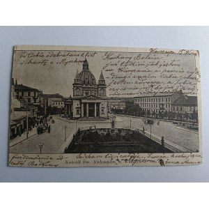 POHLEDNICE VARŠAVSKÝ KOSTEL SV. ALEXANDRA, PŘEDVÁLEČNÝ