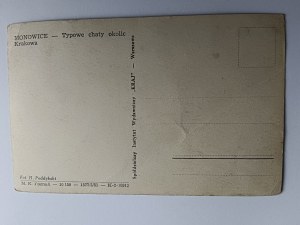 POHLEDNICE MONOWICE, OŚWIĘCIM, TYPICKÉ CHALUPY V KRAKOVSKÉ OBLASTI