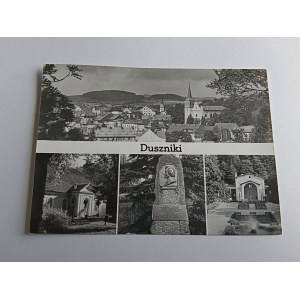 POHLEDNICE PRL DUSZNIKI ZDRÓJ, LUTYNIA, JAWOR, ZNÁMKA, RAZÍTKO