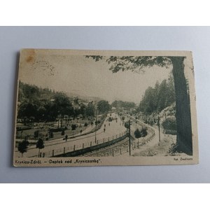 POSTKARTE KRYNICA ZDRÓJ DEPTAK NAD KRYNICZANKĄ, BRIEFMARKE