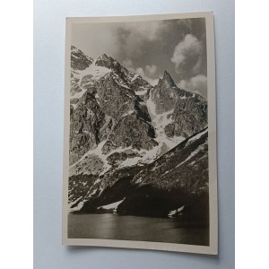 POSTCARD TATRA MONK OVER SEA EYE, STAMP