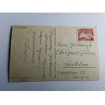 POSTCARD WARSAW SCARP ON MARIENSZTAT, STAMP