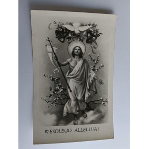 CARTE POSTALE DE PÂQUES, JÉSUS