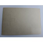 POSTCARD FOLK POLISH ARMY CROSS, STAMP