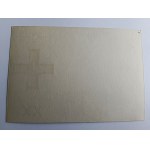 POSTCARD FOLK POLISH ARMY CROSS, STAMP