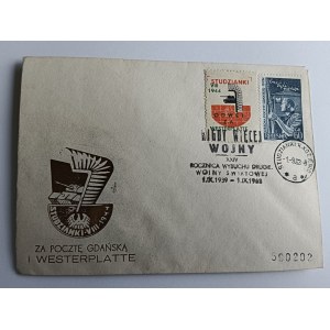 ENVELOPPE WESTERPLATTE, TIMBRE, ARMÉE POLONAISE