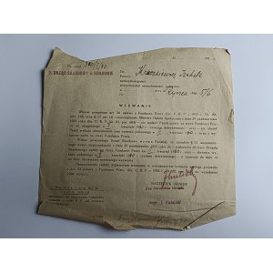 ODVOLÁNÍ FINANČNÍHO ÚŘADU V KRAKOVĚ 1940