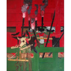 Kiejstut Bereźnicki (nato nel 1935), Natura morta verticale con cinque torce, 1972