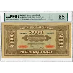 50,000 marks 1922 - E -.