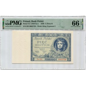 5 oro 1930 - Ser. BX.