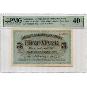 Kaunas, 5 marks 1918 - A -.