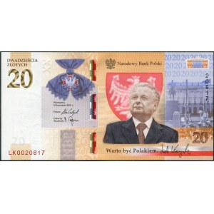 20 PLN 2021, Lech Kaczyński