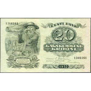 Estonsko, 20 krooni 1932