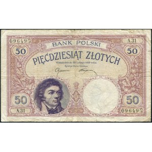 50 zloty 1919 - A.31 - very rare