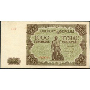 1 000 zlotys 1947 - Ser. F -