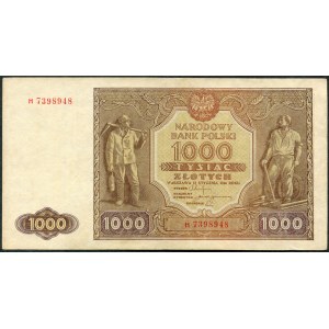 1.000 Zloty 1946 - H -