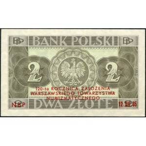 2 zloty 1936 - B£ - overprinted by NBP