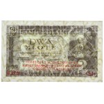 2 zloty 1936 - B£ - overprinted by NBP