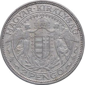 Hungary, 2 pengo 1938 BP, Budapest