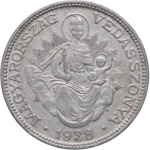 Hungary, 2 pengo 1938 BP, Budapest