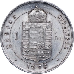 Hungary, Franz Joseph I, 1 forint 1879 KB, Kremnica