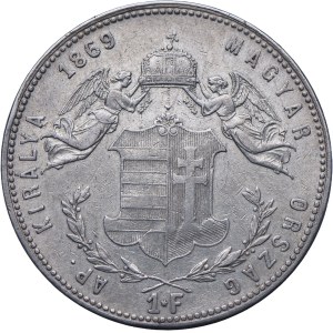 Maďarsko, František Josef I., 1 forint 1868 GYF, Karlsburg