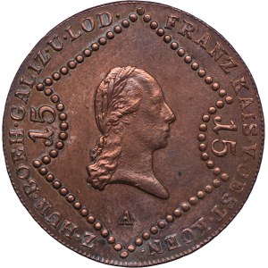 Austria, Francesco II, 15 krajcars 1807 A, Vienna