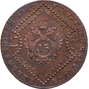 Austria, Francesco II, 15 krajcars 1807 A, Vienna